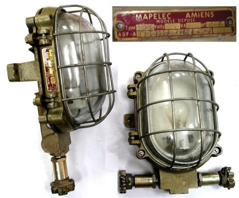 Acompte 50€ - MAPELEC 2 Lampes industrielle (Vente sur place)