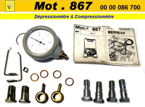 Gauge de Contrôle de préssion & dépression - RENAULT MOT-867 00 000 086 700