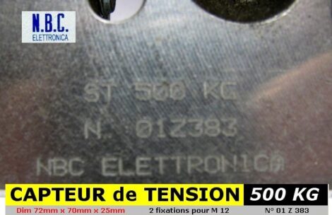Capteur de force en traction mode ST 500 KG - NBC Elettronica 01Z383 – Image 4
