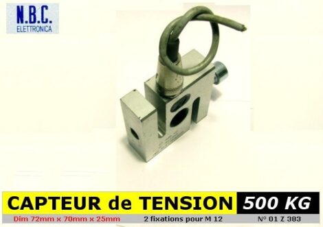 Capteur de force en traction mode ST 500 KG - NBC Elettronica 01Z383 – Image 2