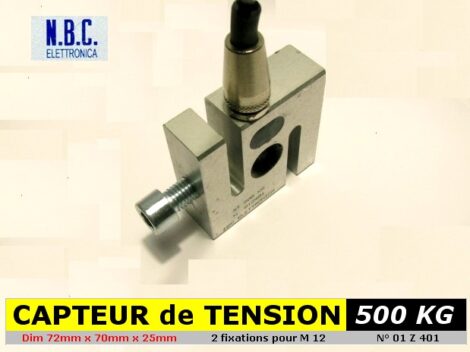 Capteur de force en traction mode ST 500 KG - NBC Elettronica 01Z401