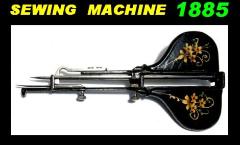 VINTAGE - Sewing machine - Piqueuse à main type "PAPILLON 1885"