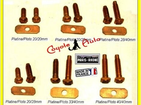 Kit réparation contacteur solénoïde - PARIS RHÔNE démarreurs - D8E D10E D11E - 33 x 40 mm – Image 2