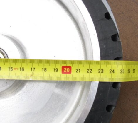 Roue de contact rainurer - Pour ponçeuse tank 250 x 100 mm - Shore 70 ( matériel atelier) – Image 2
