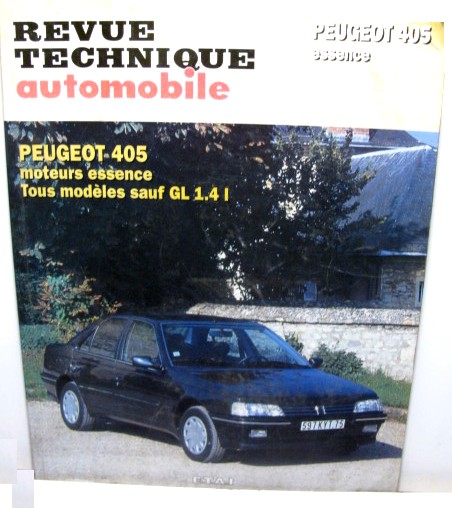 PEUGEOT 405 Essence carburateur Revue Technique Automobile ETA (reprise)