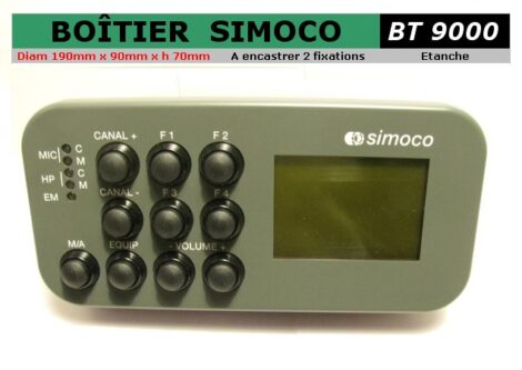 Boitier de contrôle audio - Cadran étanche - SIMOCO BT9000 - Radiocommunication