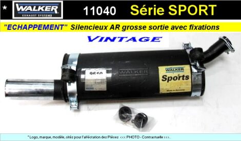 Echappement Sport 11040 Walker pour divers montages - Vintage – Image 2