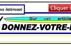 donnez votre prix A